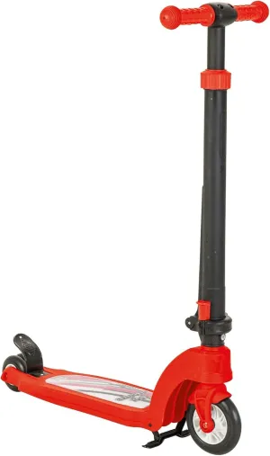 07-360 Children's Outdoor Ride-On Toy Sport Scooter for Ages 6 and Up with Height-Adjustable Handlebar, and Smart Brake System, Red