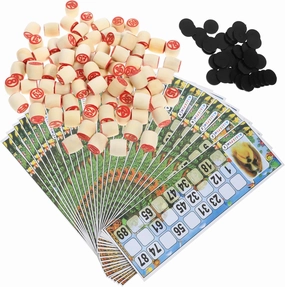 1 Set Game Russian Lotto Supply Bingo Cards Set Russian Bingo Board Game