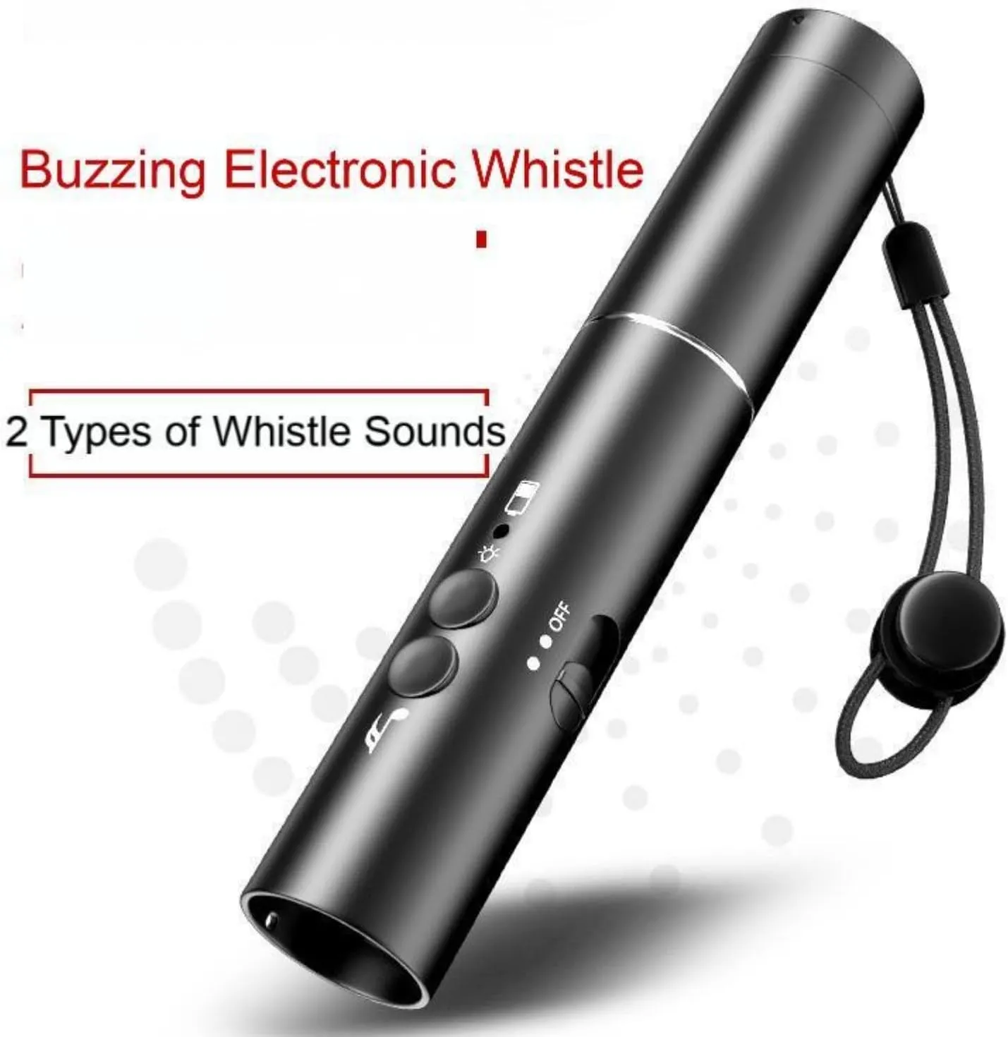 2-in-1 Flashlight Whistle Waterproof Emergency Whistle, Multifunctional USB Rechargeable Survival Tool, for Referees and Outdoor Enthusiasts