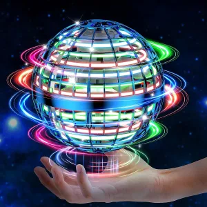 2024 AI Flying Orb Ball Toy, Cosmic Globe Boomerang Hover Ball Galactic Fidget Spinner, Cool Stuff Toys for 6 7 8 9 10 11 12  Year Old Boys Girls Teens Indoor Outdoor Toys(Blue)