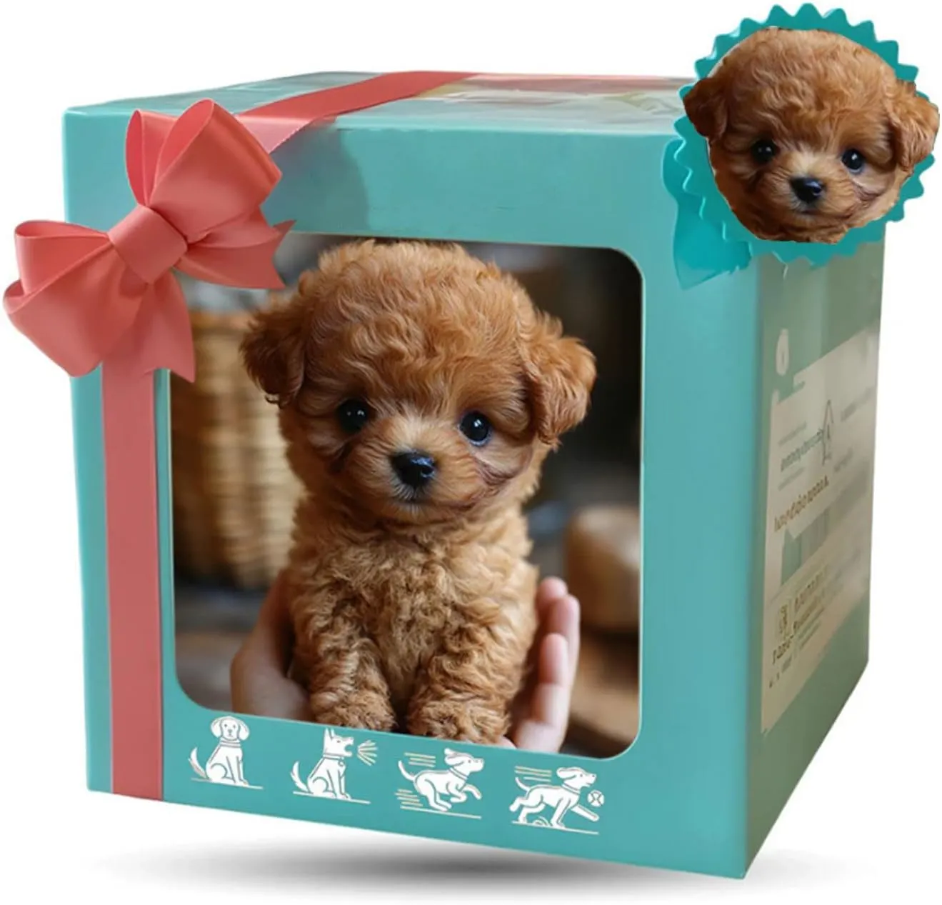 2025 New AI Robot Dog, Robot Puppy That Acts Like a Real Puppy, Ai Robotic Dog, Walking, Barking, Tail Wagging (Dog-D)