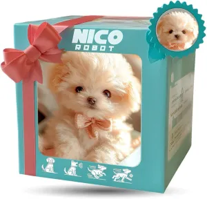 2025 New Robot Dog That Acts Like a Real Dog, Ai Robot Dog, That Moves Jumping, Twitching, and Shaking Ears, Handmade, Interactive Fun (Pink)