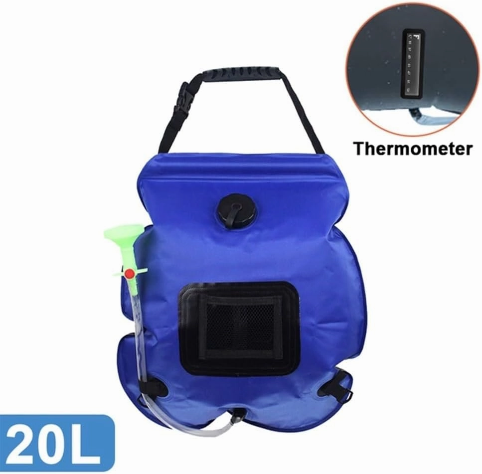 20L Solar Outdoor Shower Water Bag, Portable Hiking Camping Shower Bag, Switchable Bath Bag Head ，Camping Beach Swimming Outdoor Traveling Hiking
