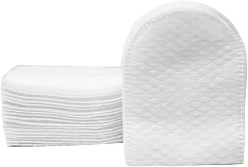 240pcs U-shaped Pocket Cotton Pad Makeup Facial Cotton Pads Soft Cosmetic Pad with Storage Box cotton pads for makeup removal,cotton pads,makeup pads for Face Make Up Removing