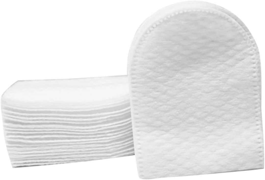 240pcs U Shaped Pocket Cotton Pads for Women Makeup Remover Facial Cotton Pads with Storage Box for Skin Care and Daily Makeup Application