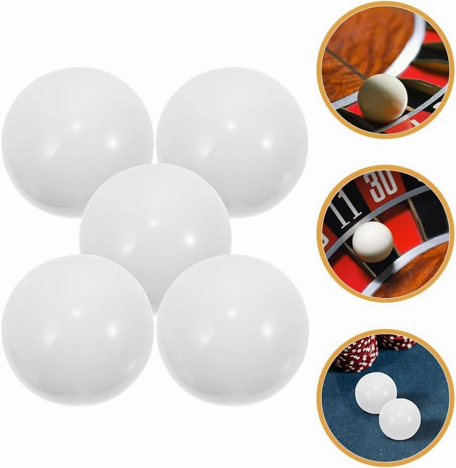 25Pcs Roulette Balls Roulette Wheel Replacement Balls Roulette Beads Roulette Acrylic Roulette Game Beads Roulette Accessories Wheel for Roulette Table Game Set