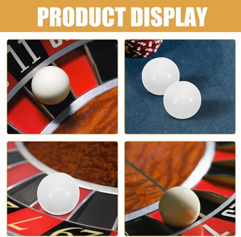 25Pcs Roulette Balls Roulette Wheel Replacement Balls Roulette Beads Roulette Acrylic Roulette Game Beads Roulette Accessories Wheel for Roulette Table Game Set