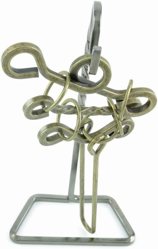 2 pcs Puzzle Game 06538 Steel 3 Stacking Ring Disentanglement Puzzles Toys Jouets
