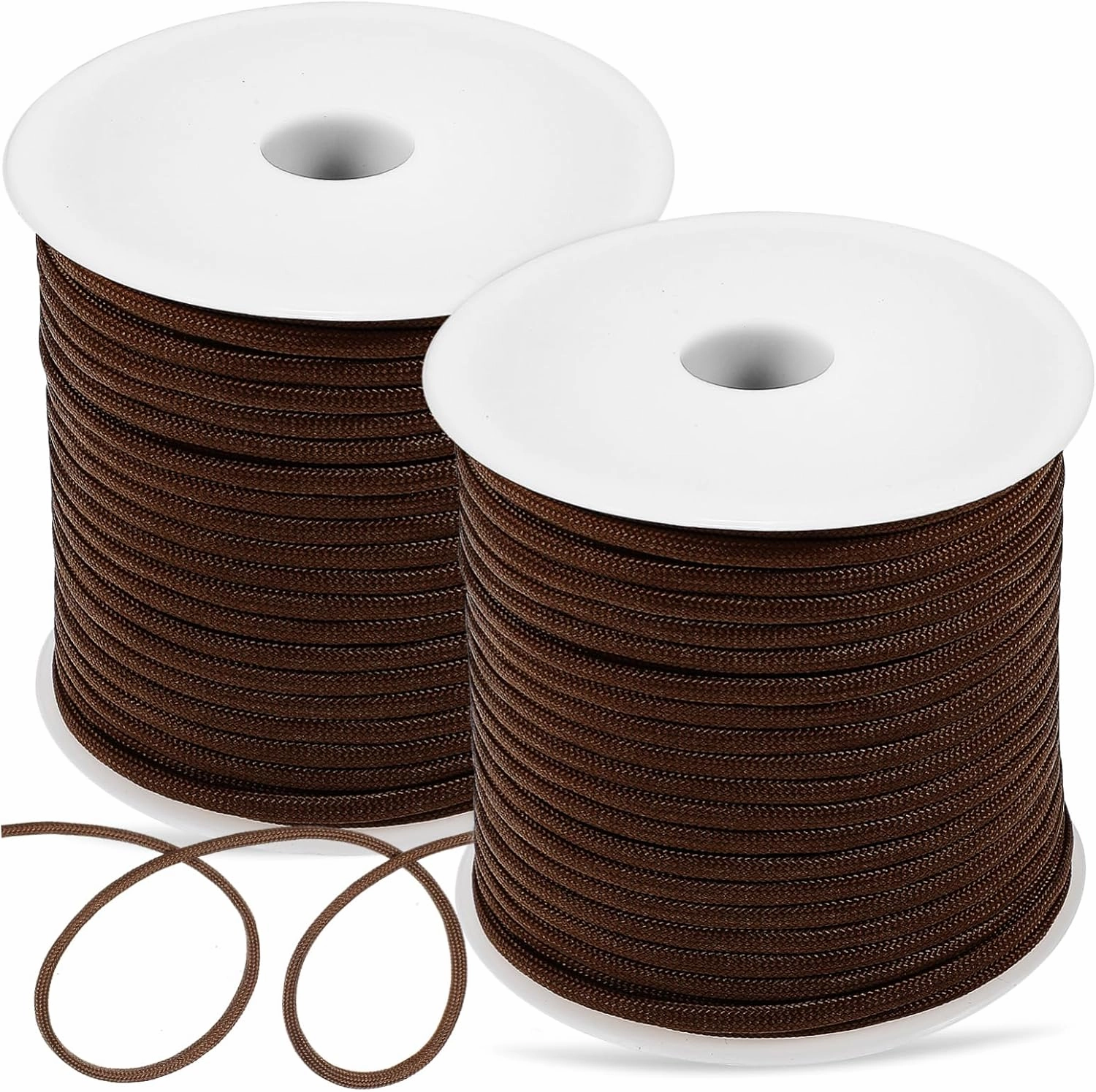 2 Rolls Heavy Duty Cords Survival Ropes for Hiking Camping Tent Cord Outdoor Rope Tightener