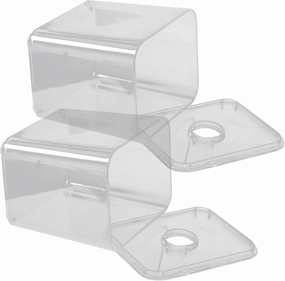 2pcs Cotton Swab Holder Clear Travel Storage Box for Makeup Organizer Household Use Compact Design for Cotton Pads Swabs and Accessories Versatile Display and Storage