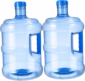 2pcs Large Capacity Water Container Thickened Portable Water Jug for Outdoor Activities Reusable with Comfortable Handle for Camping Hiking and Daily Use