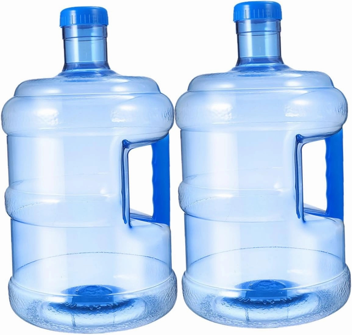 2pcs Large Capacity Water Container Thickened Portable Water Jug for Outdoor Activities Reusable with Comfortable Handle for Camping Hiking and Daily Use