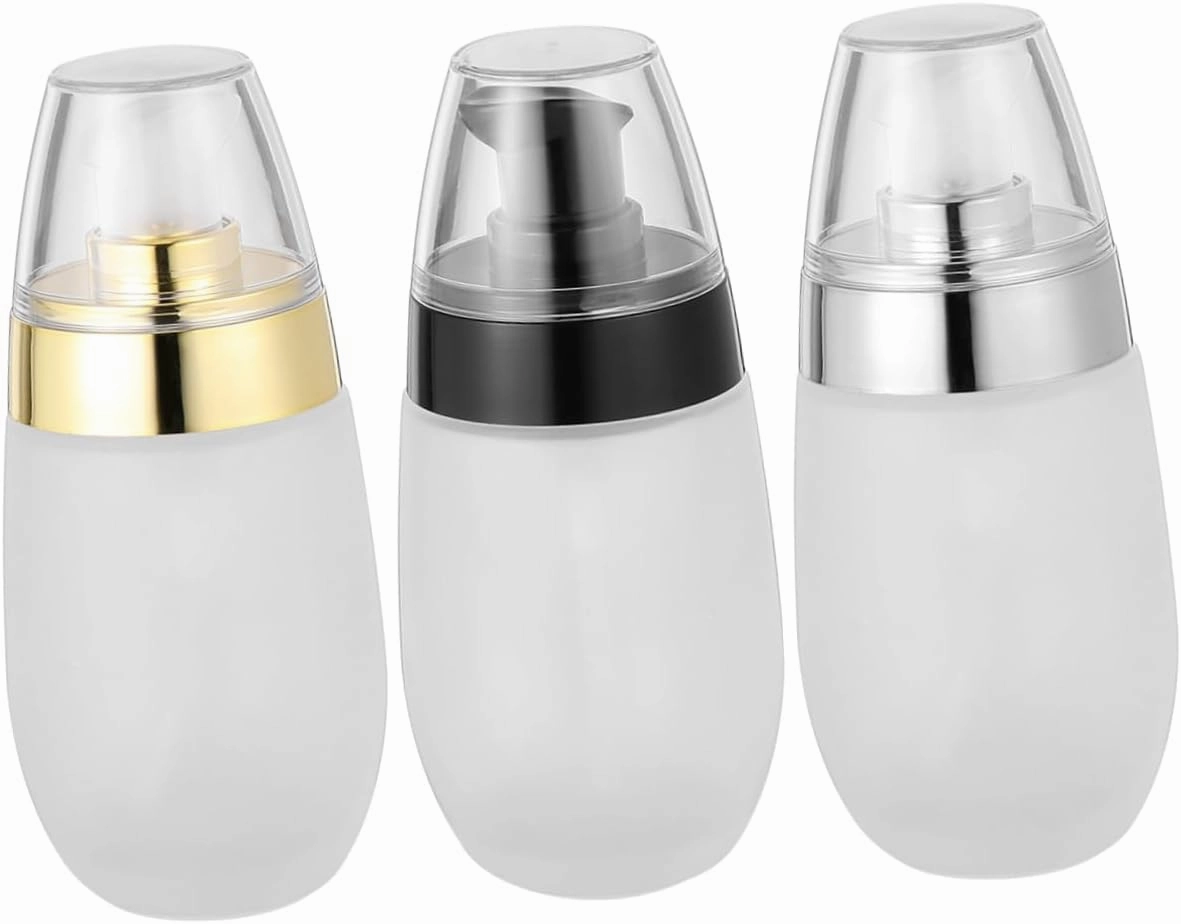 3pcs Refillable Pump Bottle for Makeup Remover Lotion and Toner for Travel Home Versatile Empty Bottles for Hydration and Organization