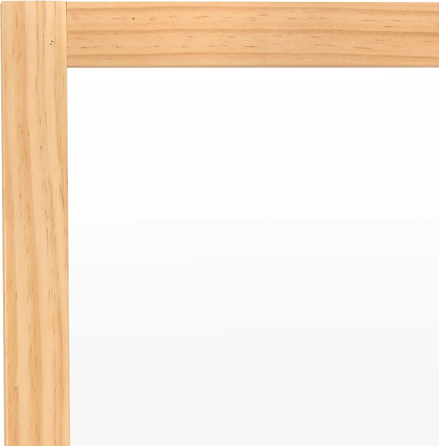 4 ft. Short Clear Plastic Partition Natural 6 Panel