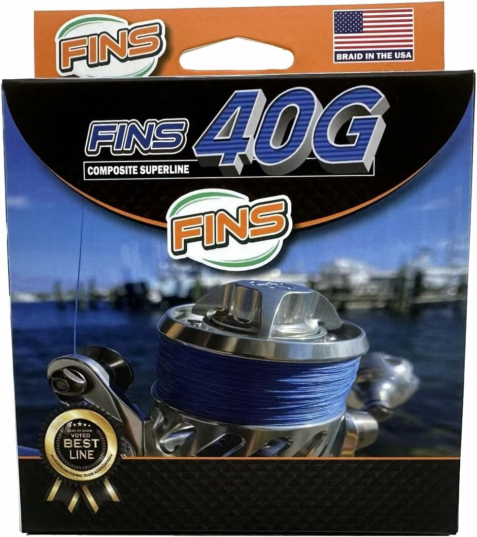40G Super Round Braided Fishing Line USA Made - High Strength-to-Diameter Ratio, Smooth Mono Feel, 8 Fiber Bundle Over-Braiding, No Fluff Design