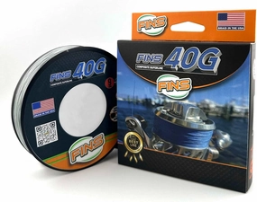 40G Super Round Braided Fishing Line USA Made - High Strength-to-Diameter Ratio, Smooth Mono Feel, 8 Fiber Bundle Over-Braiding, No Fluff Design