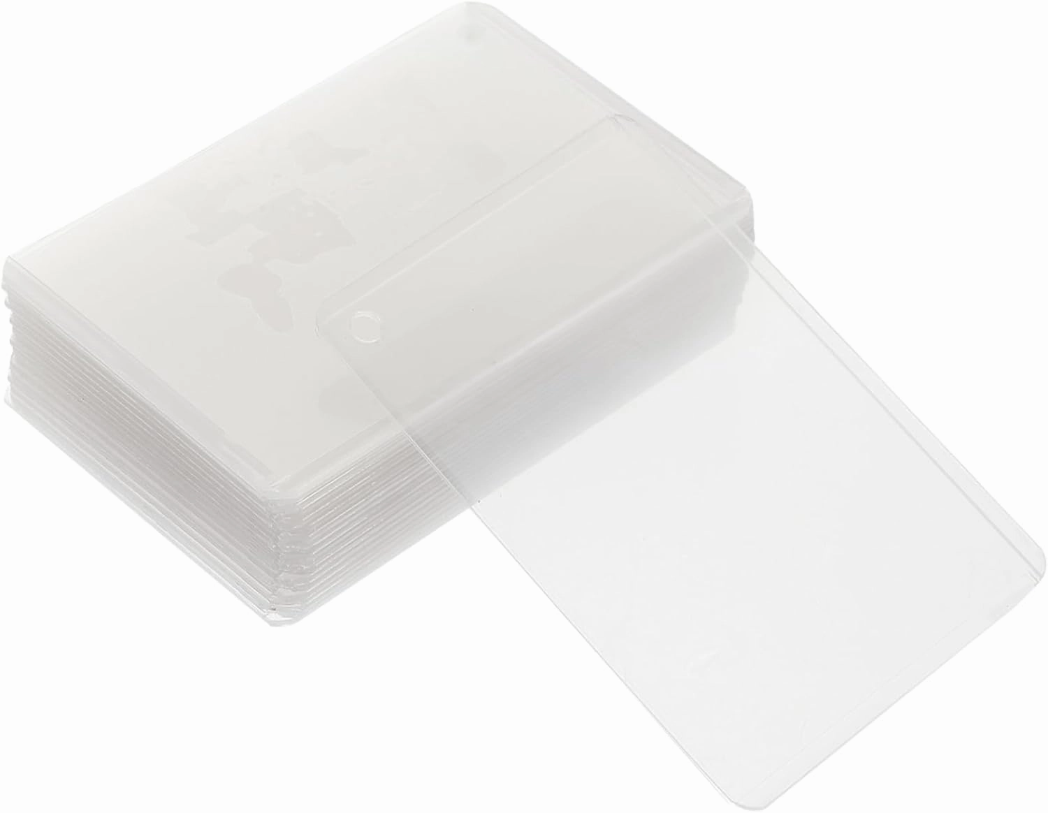 40pcs Clear Card Sleeves Card Protectors for Photos Postcards Game Simple Style for Easy Storage