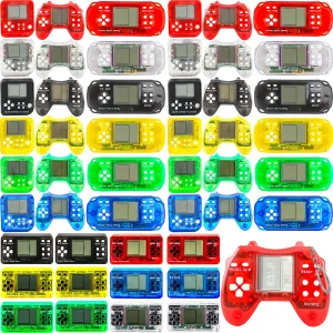 48 Pack Mini Video Game Party Favors Video Game Keychain Handheld Video Game Key Chain for Kids Goddie Bag Fillers