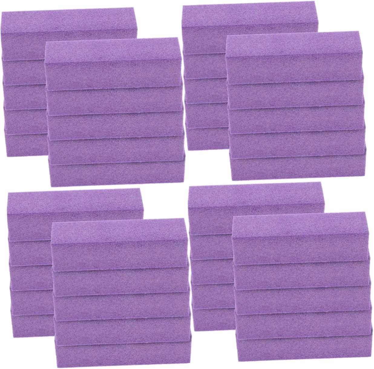4sets Professional Nail Files Set Double-Sided Nail Mini Files for Gel Natural 10pcs*4