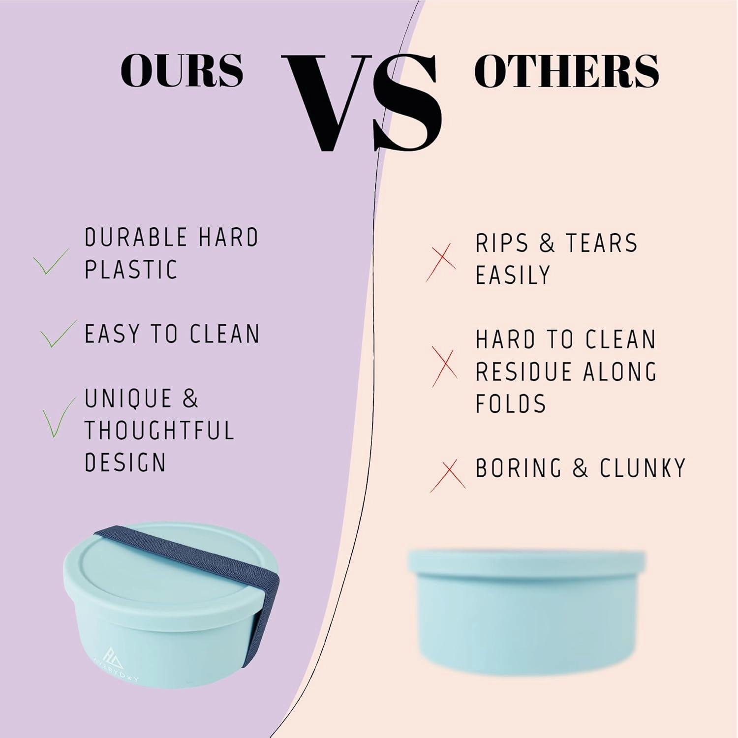 50 Oz Travel Dog Bowls with Lids, 2-in-1 Portable Pet Bowls for Food and Water, Leakproof Travel Dog Food & Water Bowl for Outdoor, Camping, Travel Dog Feeding Bowl, Daycare Pet Bowls