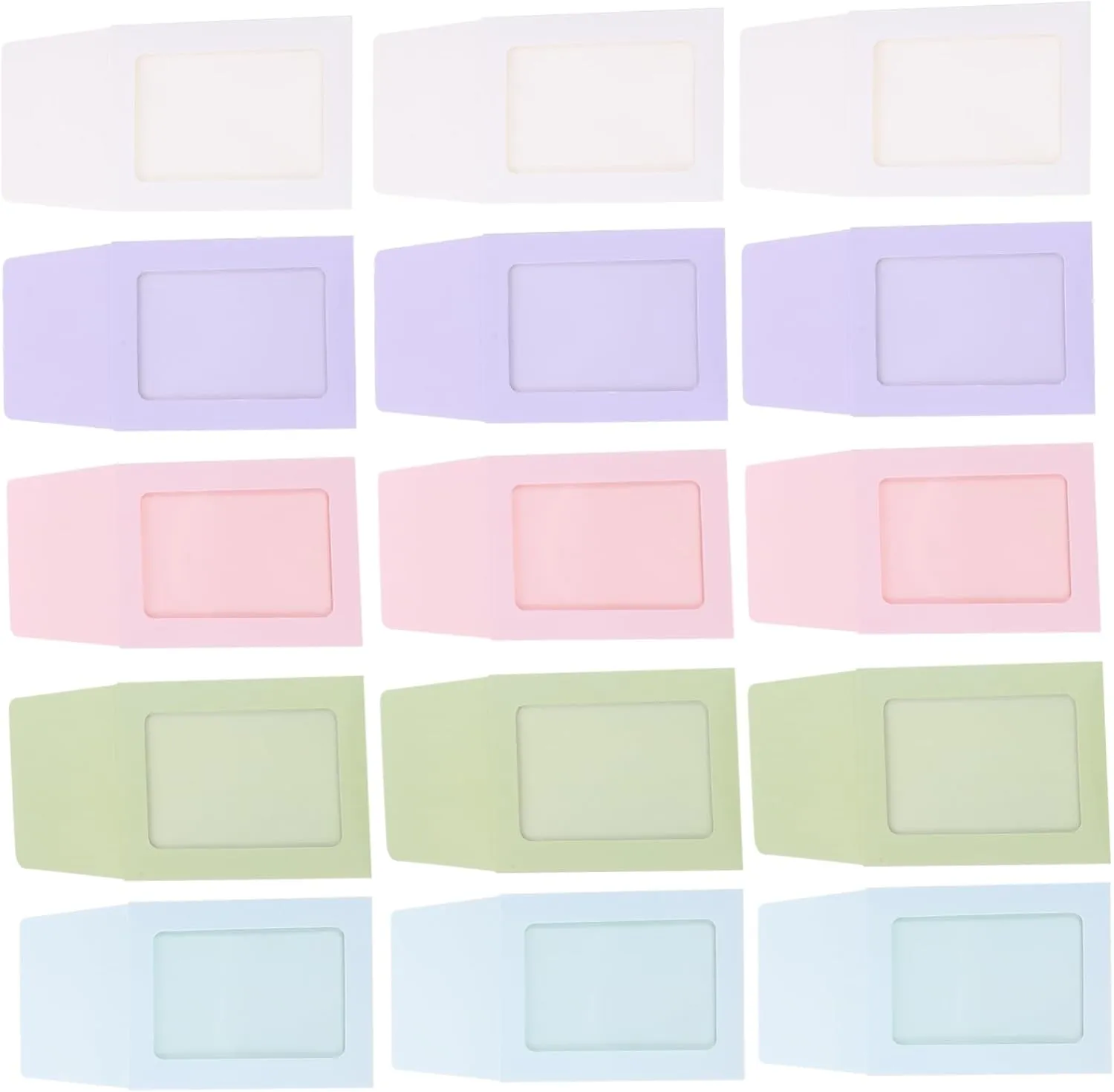 50Pcs Transparent Card Sleeves Macaron Style Envelopes for Trading Cards Photos and Easy to Use for Storage and Display
