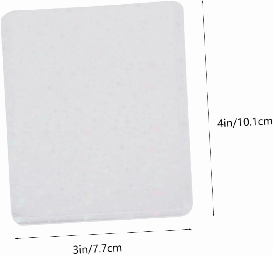 50pcs Portable Cards Sleeves Display Photo Card Sleeves Covering Album Card Protector Sleeves Name Adhesive Key Trading Cards for Cards Simple Style Cardholders Plastic