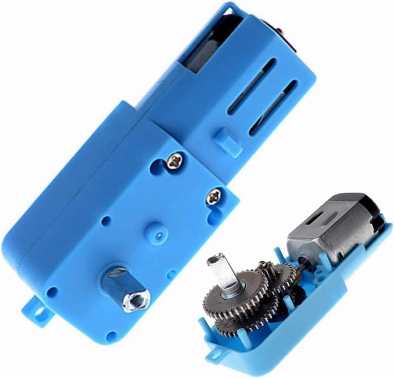 5 Pcs 1:90 110RPM 3V-36V Metal DC Gear Motor Single Shaft Brushless DC Motor for Fan Robot Smart Car Toy DIY
