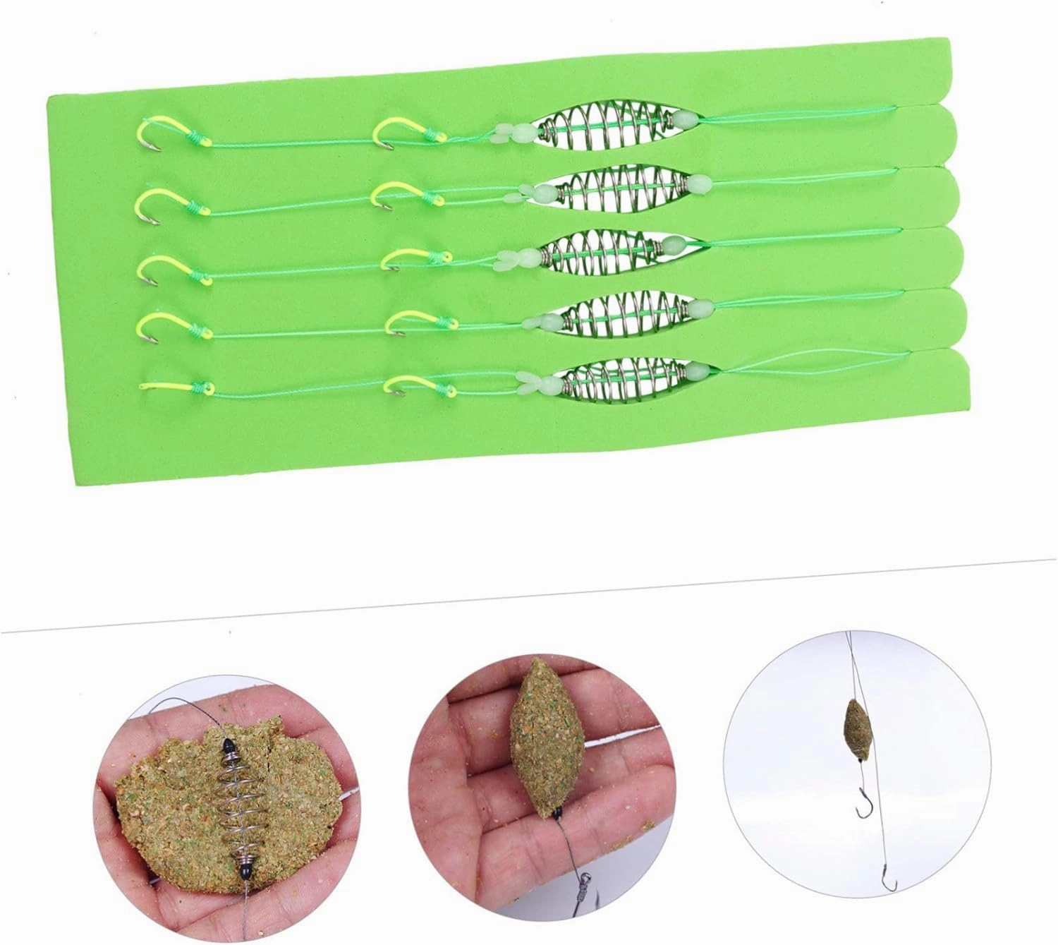5pcs Snap Hook Fishing Gear Lure Hooks High Carbon Steel Double Hook Carp Fishing Baits Hook Fishing