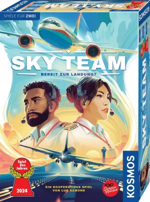684044 Sky Team - Ready to Landing? Game of The Year 2024, Cooperative Game for 2 People from 10 Years, Strategy Game, Board Game