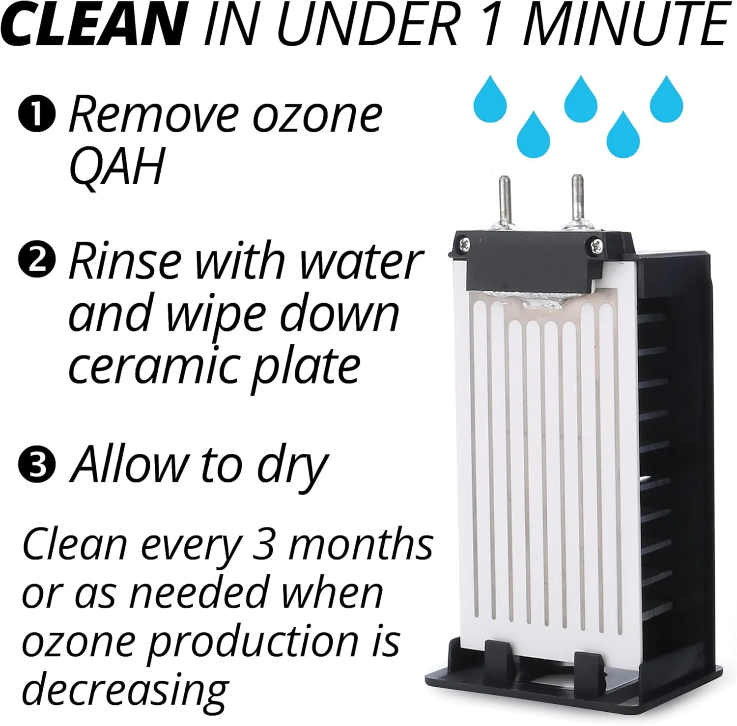 70W 45,000 mg/h Alpine Air Purifier Ozone Generator - Ozone Odor Eliminator, Ozone Machine & Skunk Odor Remover For House, Ozone Air Purifier, Commercial Ozone Generator For Car, Office, & Rooms