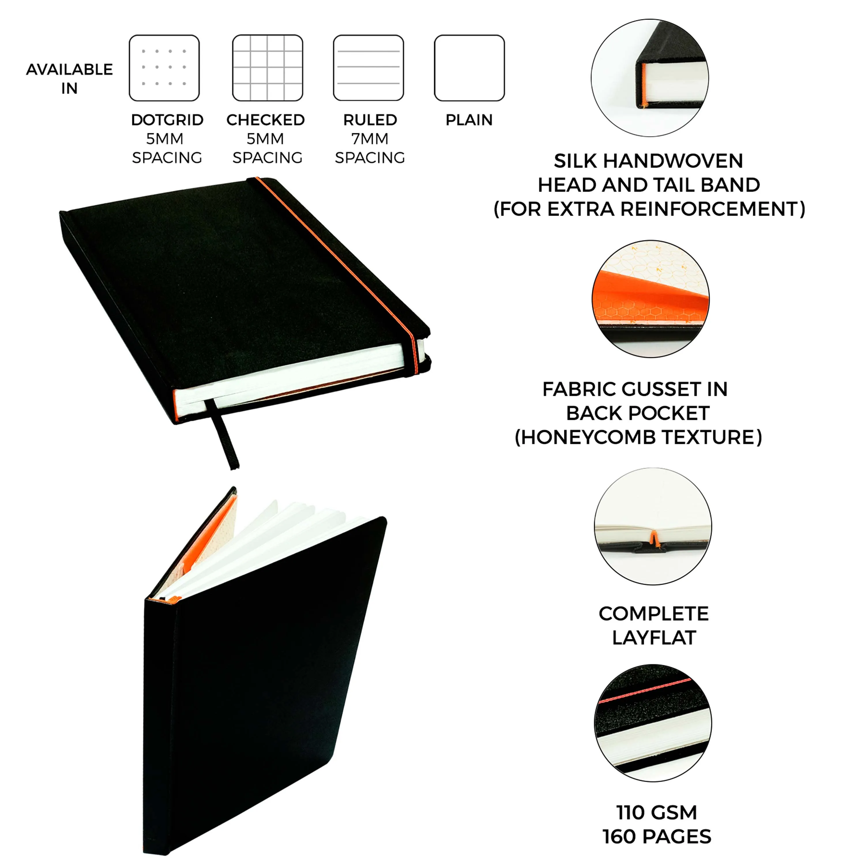 A5 - CLASSIC JOURNAL NOTEBOOK - HARDCOVER