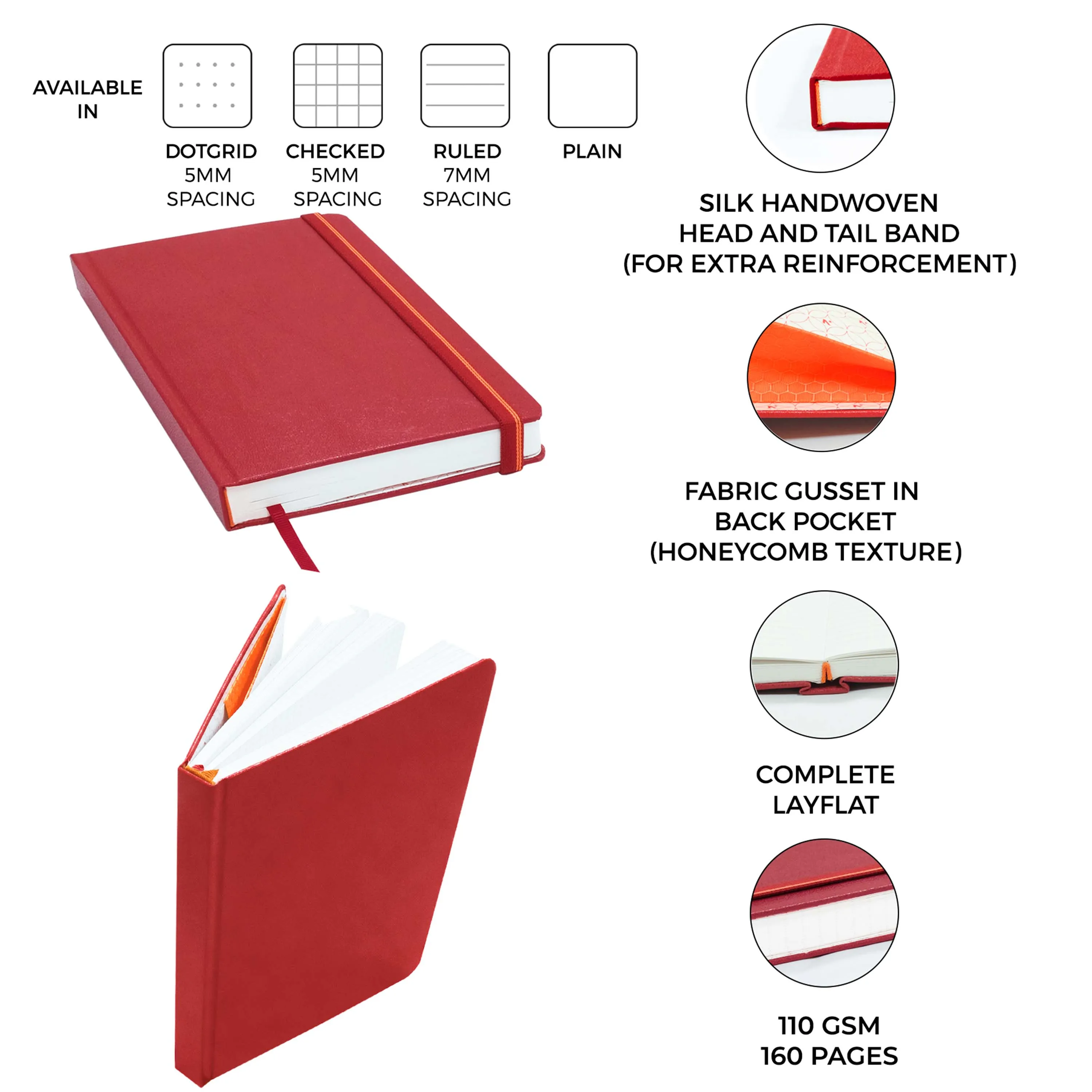 A5 - CLASSIC JOURNAL NOTEBOOK - HARDCOVER