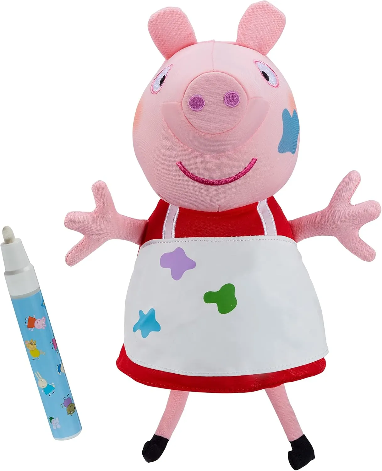 abgee Peppa Pig Splash & Reveal Peppa, Preschool Soft Toy, Creative Play, Gift for 2-5 Year Old