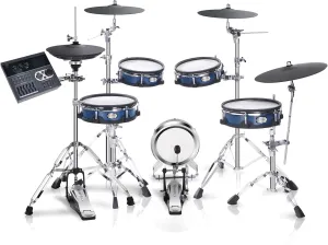 ACE-970 Electric Drum Set with Double Layers Mesh Heads, Choke Cymbal, Independent Hi-hat Stand, Restore Authentic Drum Sound & Percussive Feel, Bluetooth Sound Module, Suit for Master