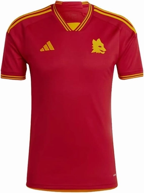 adidas AS Roma Men's Home Jersey 23/24 (US, Alpha, 3X-Large, Regular, Regular, Polyester)