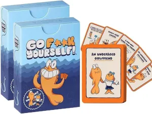 Adult Go Fish Card Game,Fishing Card Game,The Go Fish Game of Life's Little Humiliations,Classic Interactive Fun Family and Educational Games, Great Gift Idea (2 pcs)