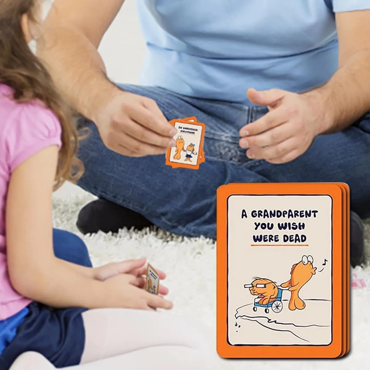 Adult Go Fish Card Game,Fishing Card Game,The Go Fish Game of Life's Little Humiliations,Classic Interactive Fun Family and Educational Games, Great Gift Idea (2 pcs)