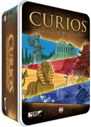 AEG Curios - The Curiously Cool Board Game of Treasure Hunting Fun, Quick Play, Easy to Learn, Bluffing, 2 to 5 Players, 15-20 Minute Playtime, Ages 14 and up, Alderac Entertainment Group