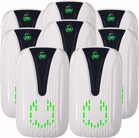 Air Ionizers for Home 8 Pack Ionic Air Purifier Plug In Portable Quiet Operation Air Purifiers for Bedroom Kitchen Office Garage Room Negative Ion Air Cleaner Air Freshener Pets Smell Odor