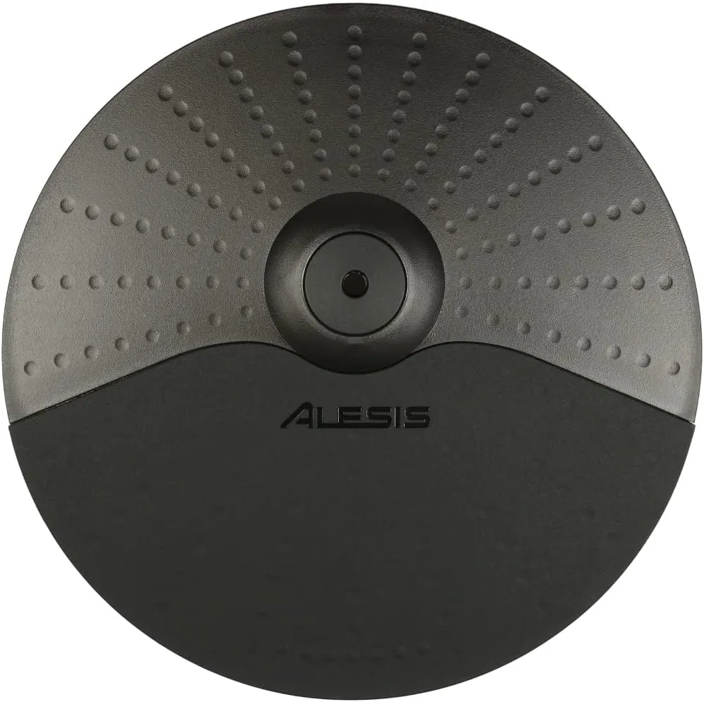 Alesis Nitro/Nitro Max 10 inch Cymbal with 13 inch Cymbal Arm/Clamp and Silverline Audio 10ft Connection Cable Bundle