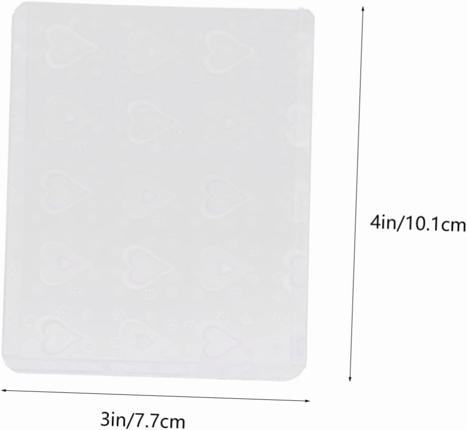Alipis 50pcs Heart Design Cards Protective Covers Transparent Cardholders for Game Photos Collectibles Simple Style Sleeves for Organizing Cards Postcards