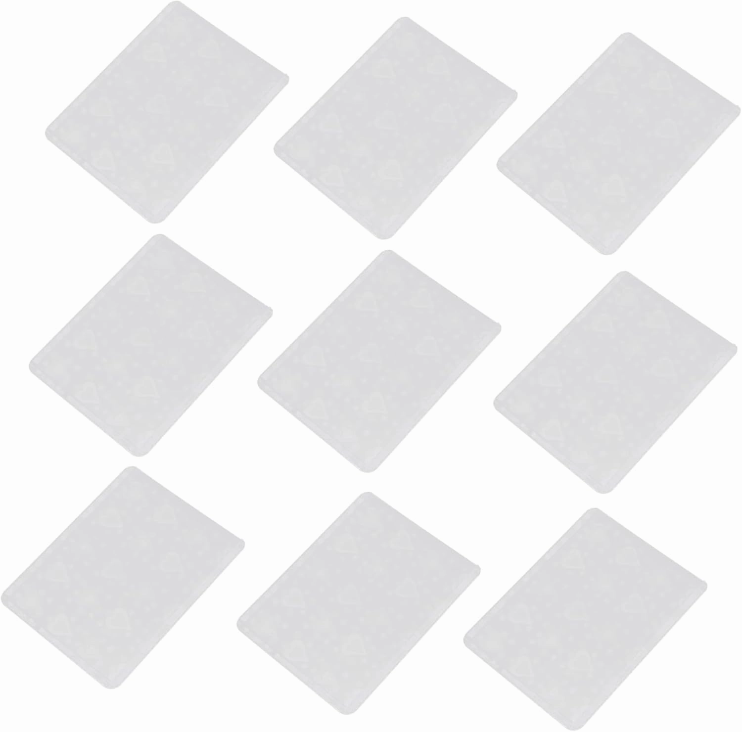 Alipis 50pcs Heart Design Cards Protective Covers Transparent Cardholders for Game Photos Collectibles Simple Style Sleeves for Organizing Cards Postcards