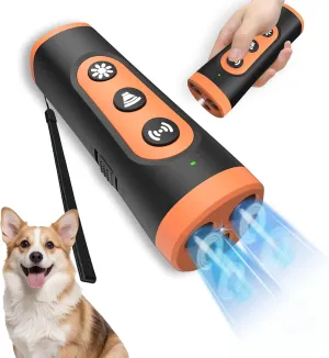 Anti Barking Device for Dogs – Ultrasonic Dog Bark Deterrent Rechargeable with 4 Safe Modes, 50ft Range, Stops Bad Behavior, Barks No More, Safe & Effective Portable Anti Barking Device for All Dogs