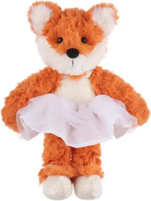 Apricot Lamb Ballet Fox Stuffed Animals for Kids, Soft Cute Plush Toys for Baby Girl and Boy, Fluffy Ballet Fox 6.7 Inches