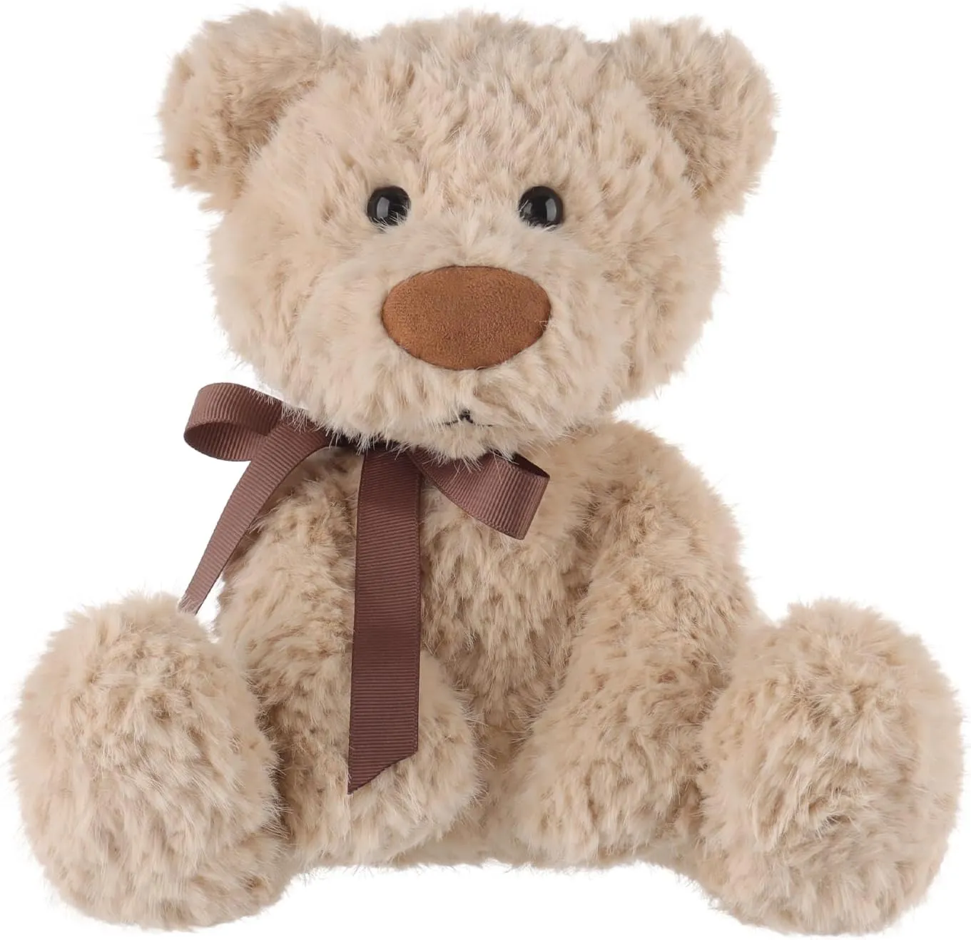 Apricot Lamb Bear Plush Stuffed Animals for Kids, Soft Cute Plush Toys for Baby Girl and Boy, Fluffy Bear Brown 8.7 Inches