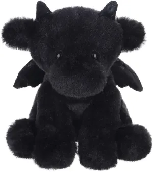 Apricot Lamb Black Dragon Plush Stuffed Animals for Kids, Soft Cute Plush Toys for Baby Girl and Boy, Fluffy Black Dragon Black