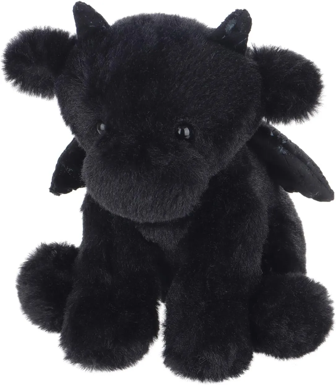 Apricot Lamb Black Dragon Plush Stuffed Animals for Kids, Soft Cute Plush Toys for Baby Girl and Boy, Fluffy Black Dragon Black