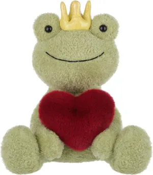 Apricot Lamb Frog with Heart Plush Stuffed Animals for Kids, Soft Cute Plushies Toys for Baby Girl and Boy, Fluffy Frog with Heart Green