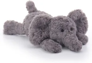 Apricot Lamb Grey Lying Elephant Stuffed Animals for Kids, Soft Cute Plush Toys for Baby Girl and Boy, 13 Inches