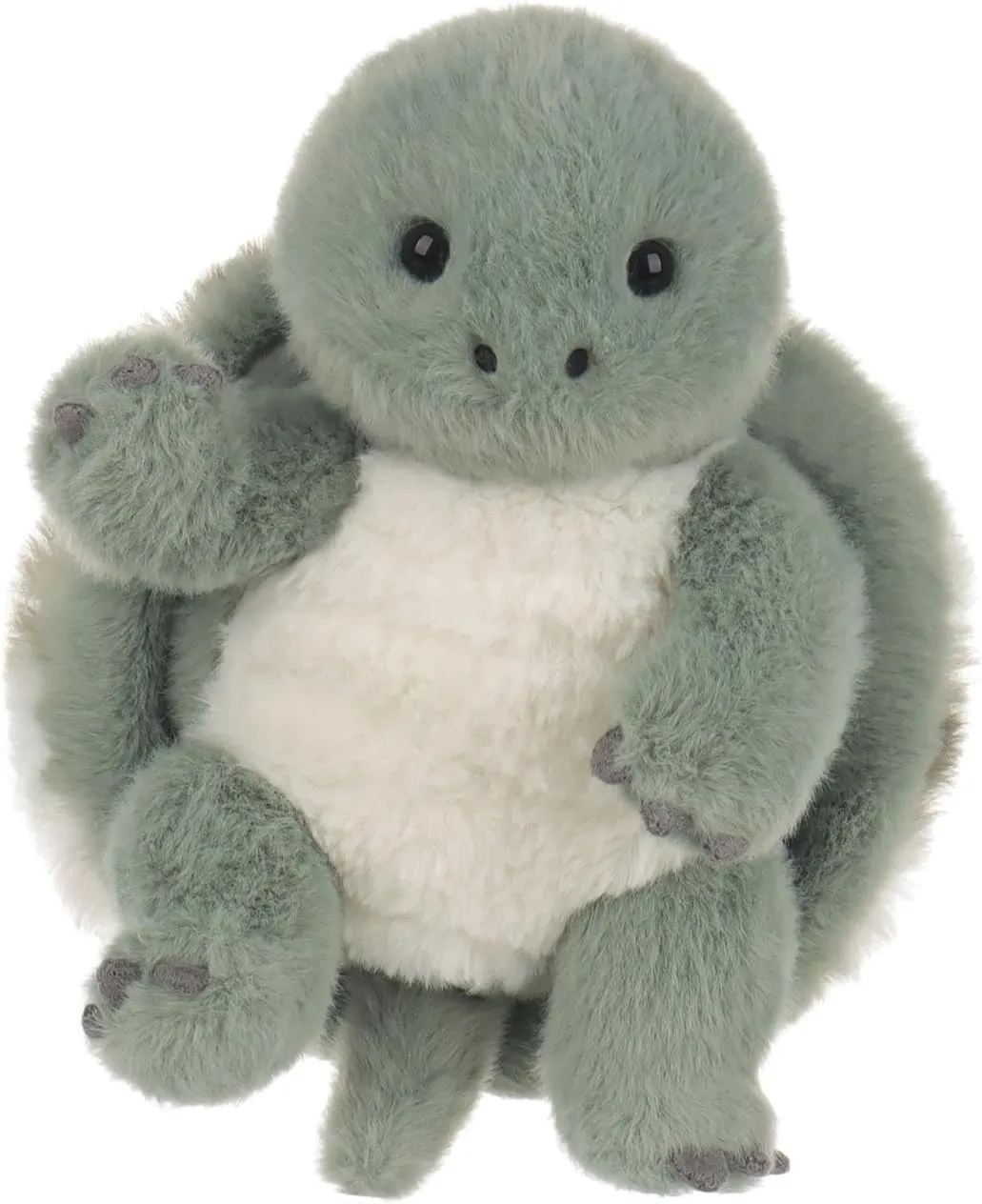 Apricot Lamb Slow Turtle Plush Stuffed Animals for Kids, Soft Cute Plush Toys for Baby Girl and Boy, Fluffy Slow Turtle Green